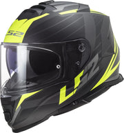 LS2 FF800 STORM II - NERVE - GL.BLACK H-V YELLOW