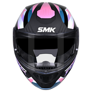 SMK GULLWING CHARGER Helmet - Gloss Black Pink - (GL219) (Flip-Up Helmet)