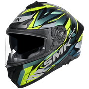 SMK TYPHOON RIVAL HELMET - GLOSS BLACK NEON YELLOW - (GL254C)