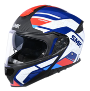 SMK GULLWING NAVIGATOR Helmet - Gloss White Blue Red - (GL513) (Flip-Up Helmet)