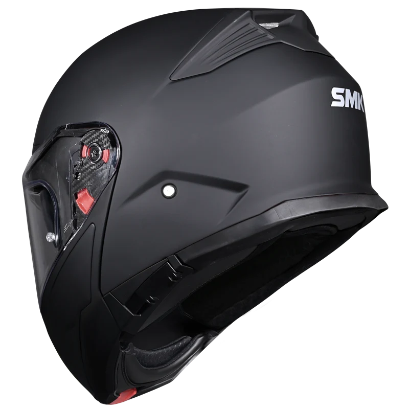 SMK GULLWING SOLID Helmet - Matt Black - (MA200) (Flip-Up Helmet)