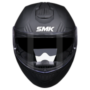 SMK GULLWING SOLID Helmet - Matt Black - (MA200) (Flip-Up Helmet)