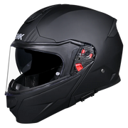 SMK GULLWING SOLID Helmet - Matt Black - (MA200) (Flip-Up Helmet)