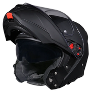 SMK GULLWING SOLID Helmet - Matt Black - (MA200) (Flip-Up Helmet)
