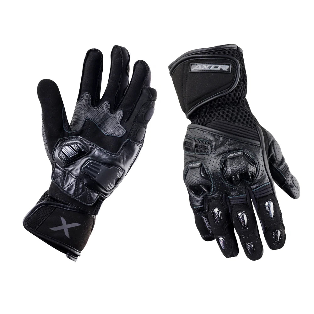 AXOR GATOR RIDING GLOVES - Black