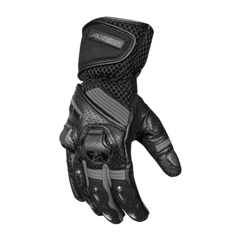 AXOR GATOR RIDING GLOVES - Black Grey
