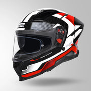 HELIOS D1 ASPHALT DECOR GLOSS BLACK & RED