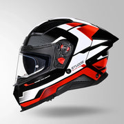HELIOS D1 ASPHALT DECOR GLOSS BLACK & RED