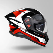 HELIOS D1 ASPHALT DECOR GLOSS BLACK & RED