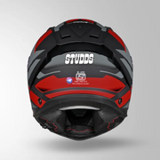 HELIOS D1 ASPHALT DECOR GLOSS BLACK / GREY & RED