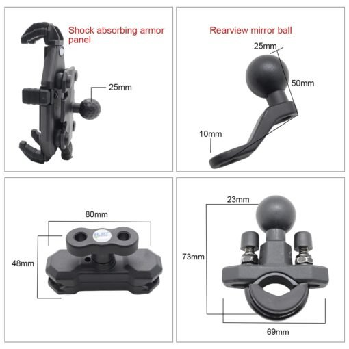 HJG SHOCKPROOF MOBILE HOLDER (Claw-Grip)