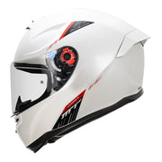 MT Hummer B Solid Gloss White A0 Helmet