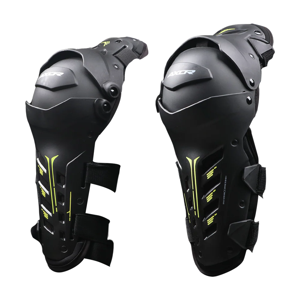 AXOR IMPACT-X KNEE GUARD - Black Neon Yellow