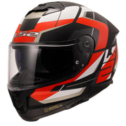 LS2 FF320 STREAM II - ROAD - GLOSS BLACK WHITE RED