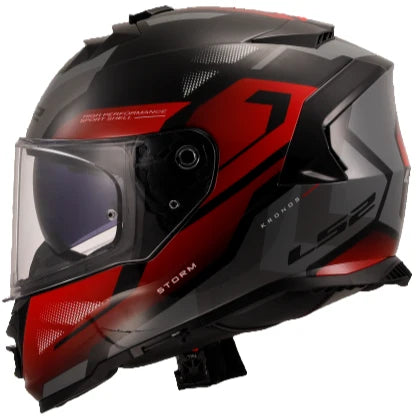 LS2 FF800 STORM II - KRONOS - RED GREY