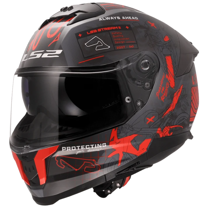 LS2 FF320 STREAM II - GP - MATT GREY RED