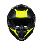 LS2 FF800 STORM II - NERVE - GL.BLACK H-V YELLOW