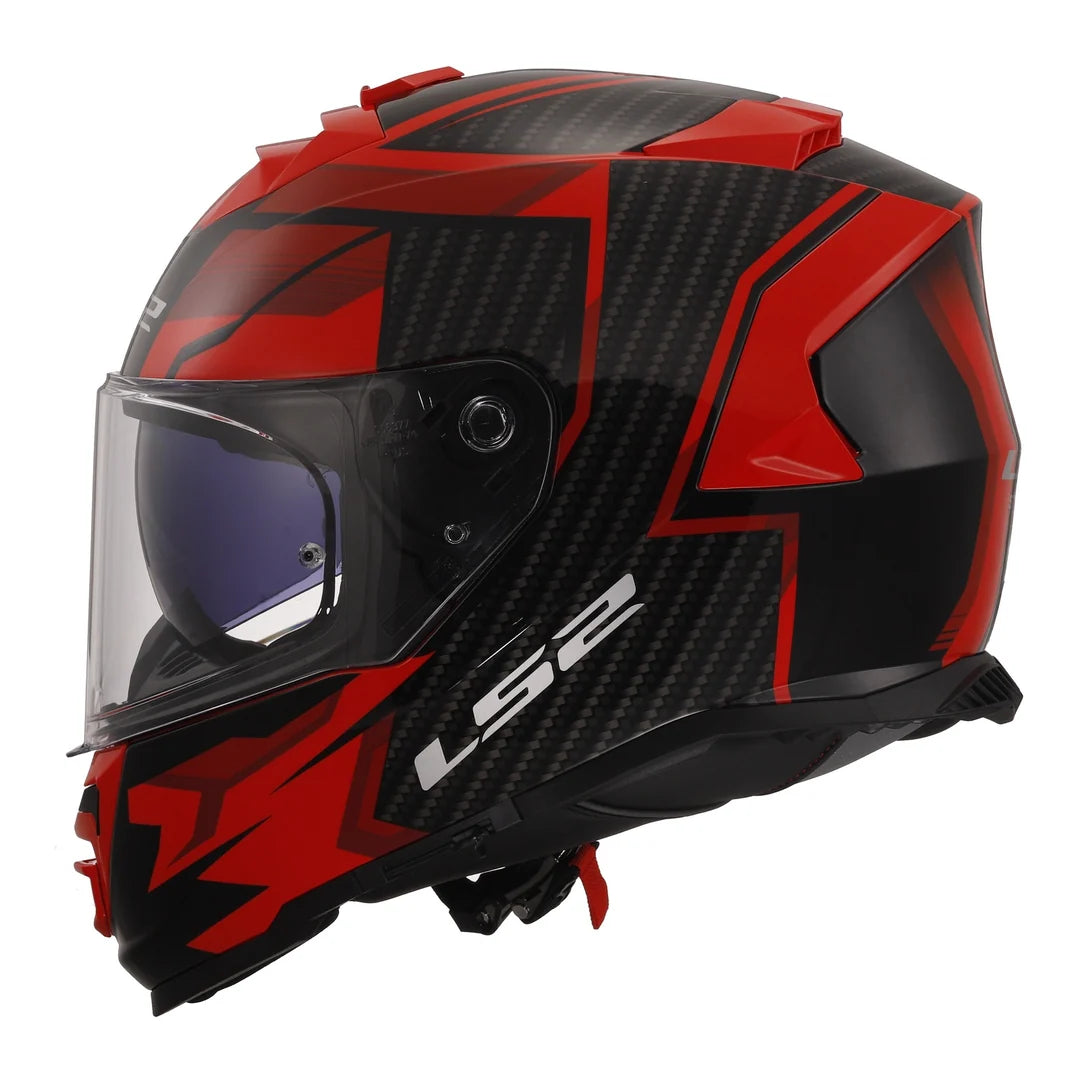 LS2 FF800 STORM II - TRACKER - BLACK RED