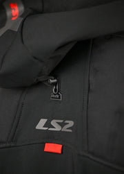 LS2 ZIRCONIUM EVO JACKET - BLACK RED - CE CLASS A CERTIFIED