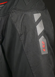 LS2 ZIRCONIUM EVO JACKET - BLACK RED - CE CLASS A CERTIFIED