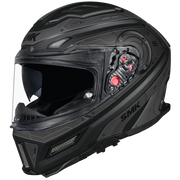 SMK AGNAR CYBORG HELMET - MATT BLACK GREY - (MA266)