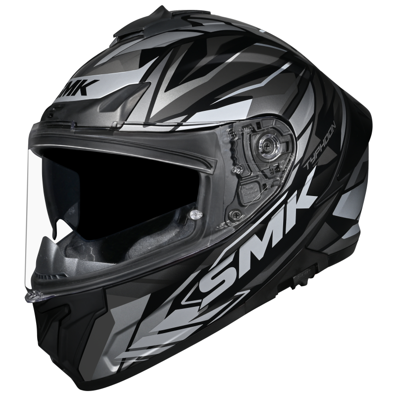 SMK TYPHOON RIVAL HELMET - MATT BLACK GREY - (GL266)