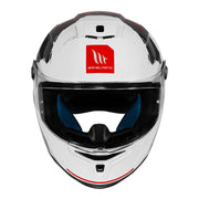 MT Hummer B Monti A5 Gloss White Helmet