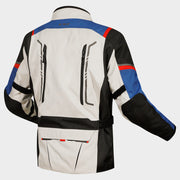 LS2 NARVIK JACKET - BLUE BLACK GREY RED - CE CLASS AA CERTIFIED