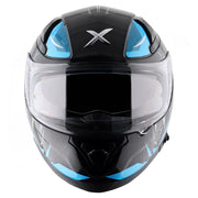 Axor Apex Hunter Helmet - Gloss Black Neon Blue