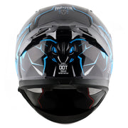 Axor Apex Hunter Helmet - Gloss Black Neon Blue