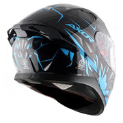 Axor Apex Hunter Helmet - Gloss Black Neon Blue