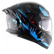 Axor Apex Hunter Helmet - Gloss Black Neon Blue