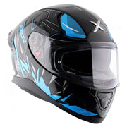 Axor Apex Hunter Helmet - Gloss Black Neon Blue