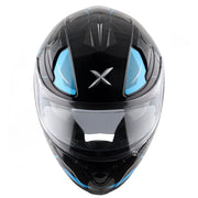 Axor Apex Hunter Helmet - Gloss Black Neon Blue