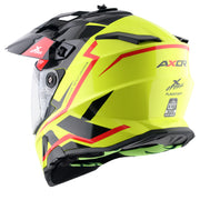 Axor X-Cross Dual Visor Helmet - Flagstaff - Gloss Black Yellow