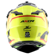 Axor X-Cross Dual Visor Helmet - Flagstaff - Gloss Black Yellow