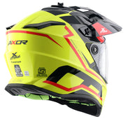 Axor X-Cross Dual Visor Helmet - Flagstaff - Gloss Black Yellow
