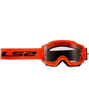 LS2 CHARGER PRO GOGGLE HI.VIZ ORANGE WITH CLEAR VISOR