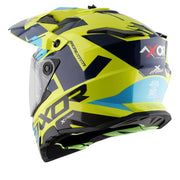 Axor X-Cross Dual Visor Helmet - X1 - Gloss Neon Yellow Blue