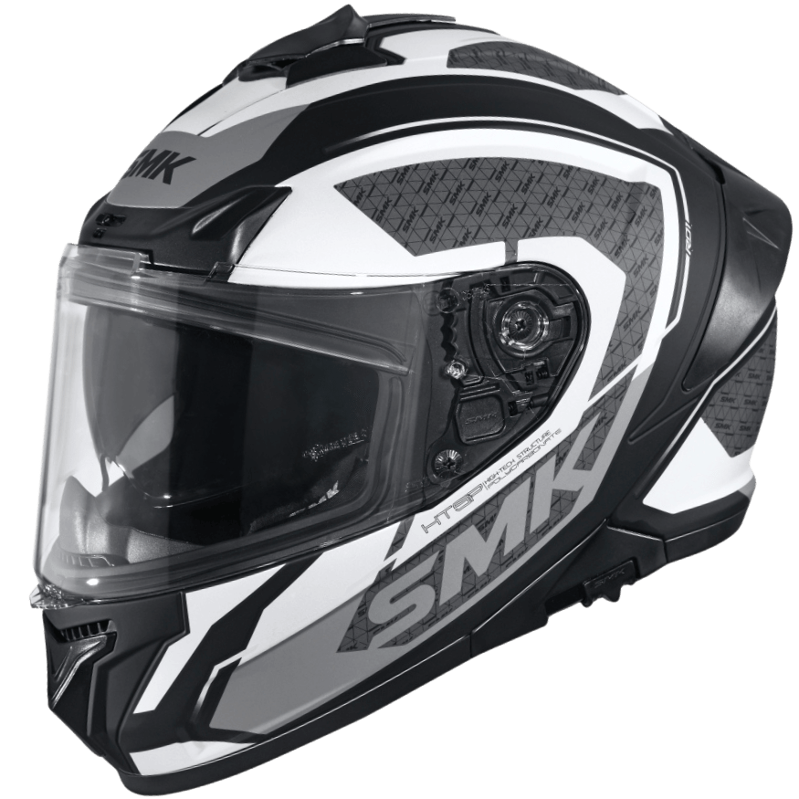 SMK TYPHOON RD1 Helmet - Gloss Black Grey - (GL216)