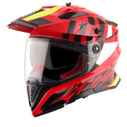 Axor X-Cross Dual Visor Helmet - Orbit - Gloss Black Red