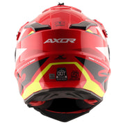 Axor X-Cross Dual Visor Helmet - Orbit - Gloss Black Red