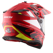 Axor X-Cross Dual Visor Helmet - Orbit - Gloss Black Red