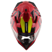 Axor X-Cross Dual Visor Helmet - Orbit - Gloss Black Red