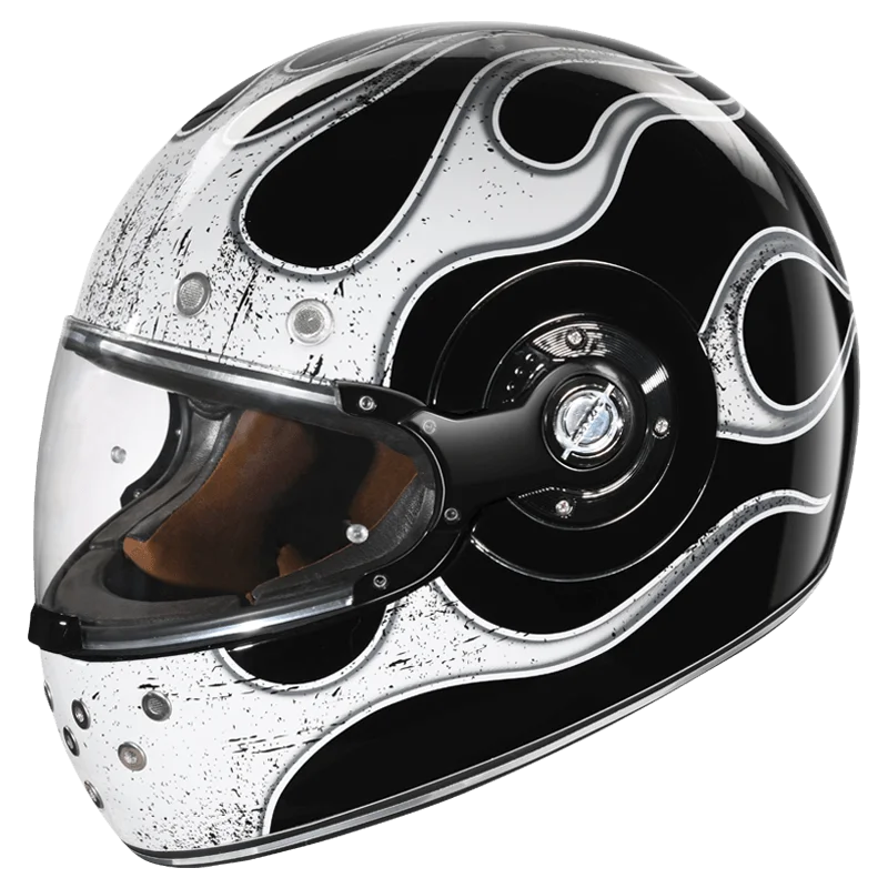 SMK RETRO INFERNO - GLOSS BLACK GREY - (GL266)