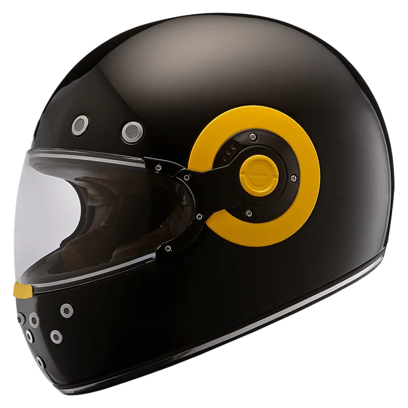 SMK RETRO SOLID Helmet - Gloss Black - (GL240)