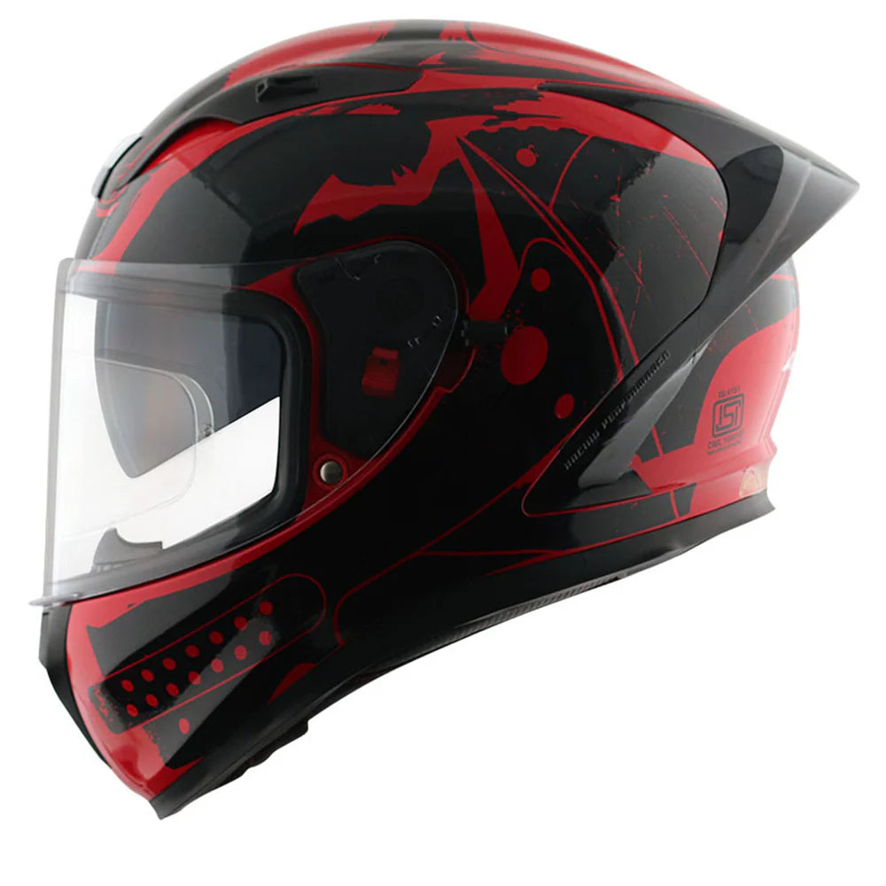 Axor Street DC Batman Helmet - Gloss Black Red