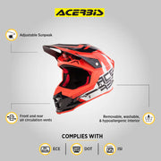 Acerbis Profile 4 Helmet - White/Red