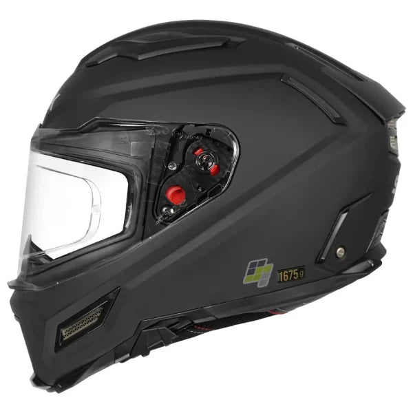 SMK AGNAR SOLID Helmet - Matt Black - (MA200)