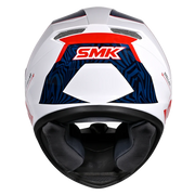 SMK STELLAR FURY Helmet - Gloss White Red - (GL153)